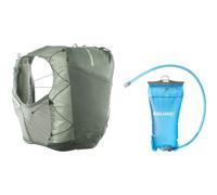 Sac d hydratation salomon active skin 12 poche a eau 1 5l vert