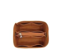 Sac d’Insertion Organisateur pour Picotin 18/22, Sac Organisateur en Feutre Compatible avec Les Sacs à Main Hermes(22 Brown Middle)