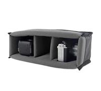 Sac d'accessoires d'appareil photo universel, objectif d'appareil photo reflex étanche, sac de partition d'objectif d'appareil photo, utilisé pour les appareils photo et caméscopes(gris)