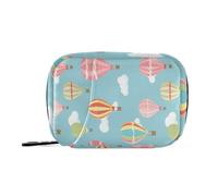 Sac d'aide à la montgolfière coloré de style classique avec compartiments détachables - Pilulier hebdomadaire pratique