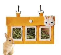 Sac d'alimentation de foin de lapin - Support de foin pour lapins - Sac de foin de lapin suspendu - Fournitures d'alimentation pour petits animaux, récipient de stockage de nourriture