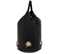 Sac d'alimentation en cuir suspendu avec ouvertures multi-trous, boucle en métal et configuration de grange de 40 cm de large en cuir