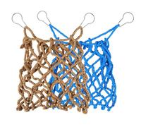 Sac d'alimentation en Foin pour Lapin,2 Pièces Distributeur de Foin a Suspendre pour Cochons d'Inde avec Crochets Métalliques pour Lapin,Chinchilla,Hamster,Petit Animal de Compagnie