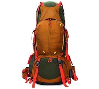 Sac d'alpinisme professionnel en plein air, grande capacité 80l, paquet lourd, Camping en plein air, randonnée, 2.5kg(Yellow)