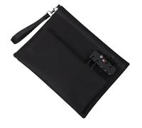 Sac D'argent Avec Serrure - Pochette D'accessoires | Enregistrer De L'argent Liquide Portefeuille De Mode Verrouillé Pour Les Passeports Femmes Notaire Fournitures Banque Stockage Sécurisé Voyage