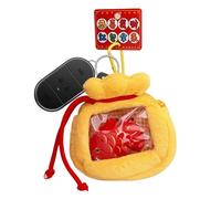 Sac d'argent de l'année lunaire, pendentif koi de style chinois, sac à dos décoratif pour le Nouvel An, breloque de sac à dos pour la prospérité, souvenir de l'année lunaire à collectionner pour