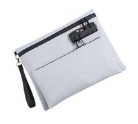 Sac d'argent verrouillable | Rangement de Valeur avec Fermeture éclair | Portefeuille Tendance pour passeports Femmes Fournitures notaires Banque Stockage sécurisé Voyage Organisation Quotidienne