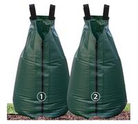 Sac d'arrosage pour arbre de 20 gallons, sac goutte à goutte portable pour arbre, système d'irrigation à économie d'eau 2 pièce.