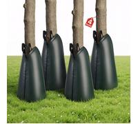 VEVOR Sac d'Arrosage pour Arbres 75,7 L Lot de 4, Sac d'Irrigation pour Arbres, Arrosage Goutte-à-Goutte en Profondeur 3 à 4 h pour Transplantation et Périodes Sèches, avec Fermeture Éclair, en PE