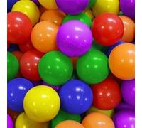 Lot de 100 balles de jeu ou de piscine indéformables + filet de rangement - Multicolore - Monsieur Bébé