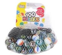 Sac de 100 billes multicolores en verre - - ALTOBUY Multicolore