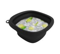 Sac de bain de glace pour le visage, lavabo de camping, rouleau facial en silicone réutilisable avec seau intégré pour soins du visage à la maison et à la cuisine