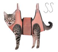 Sac de bain pour chat - Sac de rangement pour toilettage - Muselière pour couper les ongles - Hamac de toilettage pour animaux de compagnie - Harnais pour chien et chat inclus