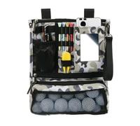 Sac de balle de golf - Sac de golf, Sac de tee de golf | Sac d'objets de valeur à fermeture éclair Sac de rangement pliable Sac de golf multifonctionnel durable pour homme, Kaki, Fare riferimento alla