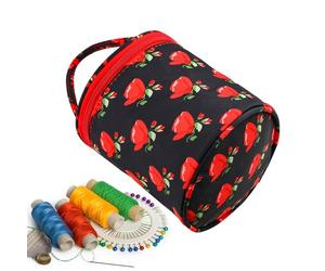 Sac de baril de fil, sac fourre-tout de fil - Organisateur de sac au crochet à fermeture éclair antidérapante,Organisateur de stockage de fil, sac de baril de fil Portable pour boules de fil, crochets