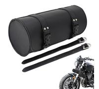 Sac de barre de moto, sac de guidon de vélos tout-terrain,Sac de queue de moto en cuir PU | Pochette à outils de rangement, sac de siège de moto étanche avec sangles pour bouteilles d'eau, permis de c