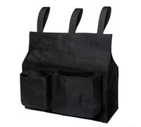 Sac de baseball noir compact officiel avec sangles de sécurité pour jeux de baseball et softball 31 x 24,5 cm