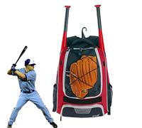 Sac de baseball pour jeunes - Sac à dos pour appareils de softball - Tissu Oxford résistant aux larmes - Grand compartiment principal imperméable - Partenaires d'équipement - Sac de baseball pour