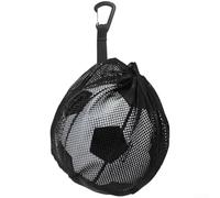Sac de basket-ball en maille 30 x 25 cm avec cordon de serrage | Maille en polyester solide, cordon de serrage sécurisé sur le dessus, empêche la perte de ballon, idéal pour le basket-ball