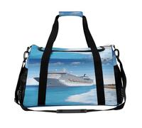 Sac de bateau de croisière en bord de mer, bretelles réglables, double fermeture éclair, sac fourre-tout avec grande capacité et multifonction, sac de voyage pour femme, voyage, gym, w nd.