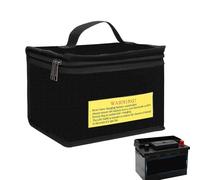 Sac de batterie ignifuge - Sac de rangement pour piles - Accessoires pour appareils électriques - Grande capacité - Chargement durable du sac de sécurité - Transport pour voitures radiocommandées