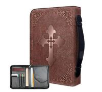 Sac de bible vintage | Sac de transport en cuir synthétique pour livres - Sac de transport portable pour livres, sac d'église avec poignée pour l'église, étude biblique