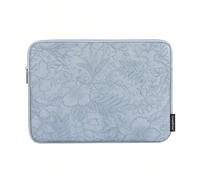 Sac de bloc-notes mince en canevas d'artisan étanche pour ordinateur portable, housse d'ordinateur portable compatible avec Macbook HUAWEI MateBook 11",12",13",14",15"Lettres,PlantesPolyuréthane