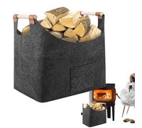 Sac De Bois De Feu En Feutre - Bagure De Transport En Bois Pliable De Grande Capacité Portable, Support Multifonctionnel | Grand Porteur De Fourre-tout Spacieux, Sac De Rangement De Foyer Rustique