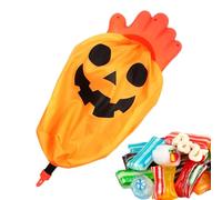 Sac de bonbons ou étirement-fourre-tout de bonbons Halloween pour avec poignées, sac de traitement de tissu réutilisable | Dessins de fantômes de, utilisation effrayante