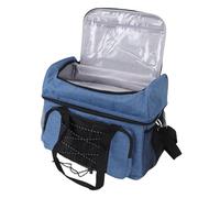 Sac de Bowling pour 2 Balles, Rangement avec Protection Rembourrée, Grande capacité pour Accessoires + Chaussures, Base Antidérapante et Sangle de Chariot, Portable pour la Pratique des