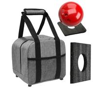Sac de bowling - Sac fourre-tout pour une balle, support rembourré, sac à main de sport léger | Sac de bowling compact durable pour accessoires Rangement de voyage Mesh Style de poche Fonctionnalité