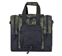 Sac de bowling, sacs de bowling, sac de transport pour 1 balle, sac à main multifonctionnel avec intérieur rembourré, ceinture réglable, convient pour chaussures, serviette pour hommes et femmes, Vert