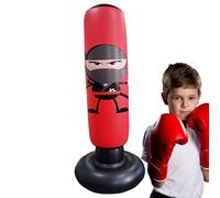 Sac de boxe - 165 cm - Jouet de boxe en mousse souple - Système de sacs de frappe pour la pratique des arts martiaux de karaté - Pour garçons et filles