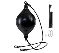 Sac de boxe à double extrémité portable réglable élastique en cuir PU | Ballon d'entraînement de boxe Core Training Coordination Adultes Enfants Entraînement de vitesse Boxe Gym Entraînement