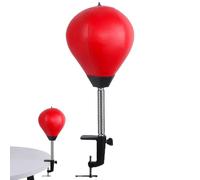 Sac de boxe anti-stress - Sac de boxe avec pince de bureau | Boules rapides de boxe de table | Équipement de boxe anti-stress de table avec clip en métal robuste pour table et plan de travail