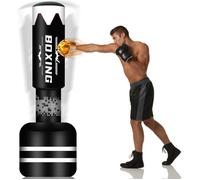 Sac de boxe autoportant - NZQXJXZ - 180 cm - PVC 0,5 mm (100 000 coups) - Base remplissable stable