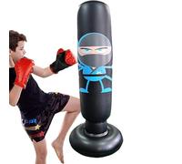 Sac de boxe avec support de 165 cm - Sac de boxe, équipement d'entraînement en mousse souple, système de sacs de frappe pour la pratique des arts martiaux de karaté | Pour garçons et filles