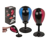Sac de boxe de table anti-stress 16 cm - Mini Punching Ball avec ventouse - 2 couleurs assorties - Idée cadeau amusante pour le bureau et la maison