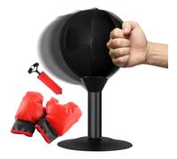 Sac de boxe de table - Boules de boxe avec aspiration super forte | Anti-stress avec ventouse et pince de bureau | Boule de boxe anti-stress | Jouets amusants pour la tension et la tension des rifl