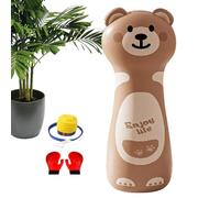 Sac de boxe gonflable pour - Jouet de boxe de 47 pouces avec pompe à gants | entraînement debout de dessin animé pour sports d'entraînement, intérieur et extérieur