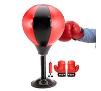 Sac de boxe, jouet de boxe de table, boule gonflable avec fort et ressort flexible, cadeau anti-stress pour adultes, , étudiants, écrivains bureaux d'étude à la maison salon