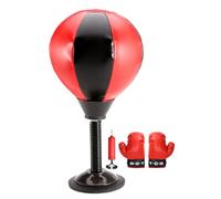 Sac de Boxe pour Bureau - Ballon de Vitesse Gonflable 17 x 41 cm, entraîneur à Ventouse, Jouet de Boxe Anti-Stress, Outil d'entraînement de Bureau Portable | Booster de Concentration Amusant pour