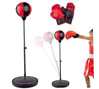 Sac de Boxe pour Enfants avec Support 28-41 Pouces Sac de Boxe réglable en Hauteur avec Gants améliore la Vitesse, Les réflexes et l'endurance pour l'entraînement, Le soulagement du Stress et Le fitn