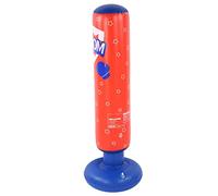 Sac de Boxe, SL003-12 Colonne de Boxe Gonflable en PVC Équipement d'entraînement de Boxe Sac de Boxe Debout Bleu + Rouge pour Enfants ou Adolescents pour Entraîner Le karaté, Le