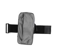 Sac de Bras de Sport en Plein air, Fitness, Course à Pied, étanche, Bretelles réglables en PU, Support de téléphone pour Course à Pied, randonnée, Conception légère et Respirante, (Grise)