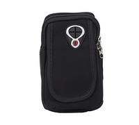 Sac de Bras pour téléphone Portable Noir Brassard de Course étanche Sangles réglables Grande capacité pour Le Sport Fitness Gym Yoga Matériau néoprène 17 x 9 cm