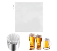 Sac de brassage filtrant extra large 46 x 40 cm, sac filtrant en nylon, sac à tamis réutilisable pour brassage domestique, filtre à vin, filtre à liqueur, filtre à brew bag avec cordon de serrage