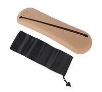 Sac de brosse de maquillage de silicone anti-poussière, ouverture oblique de Silicone de poignée de brosse de maquillage de grande capacité, marron