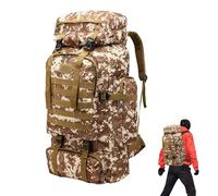 Sac de bugout tactique - sac à dos militaire 80L, sac à dos de camping étanche | Pack d'assaut lourd pour la chasse à la randonnée et la préparation d'urgence en plein air