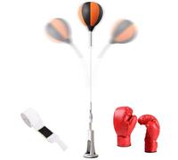 Sac de buk de vitesse - Base à ressort réglable, balle de boxe Reflex | Station autoportante stable Home Training, équipement d'entraînement de frappe portable en intérieur, résistance de la